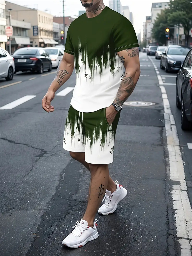 Men Women Gradient Texture T-s - đánh giá và giá Summer Clothing For Women