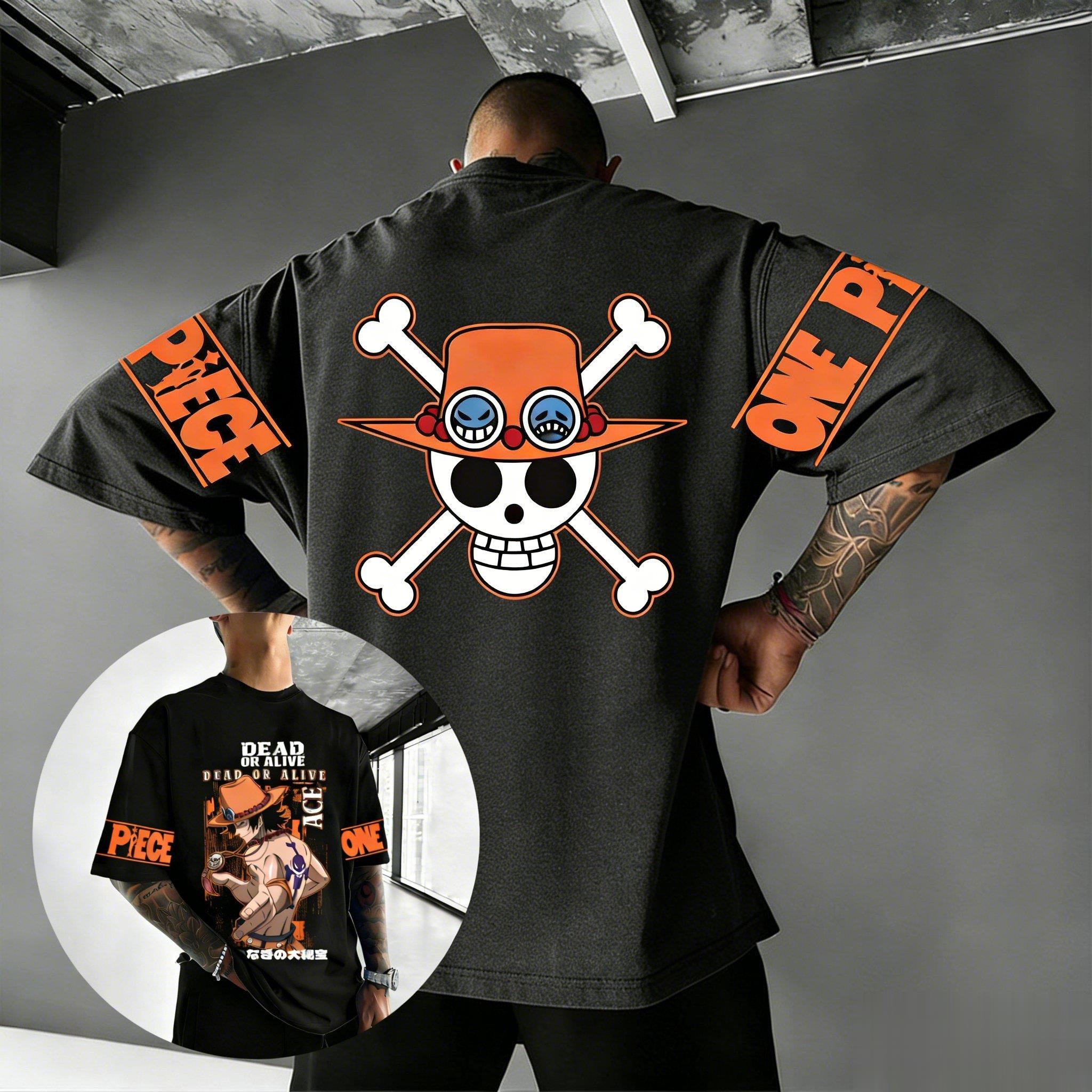 One Piece Ace Anime T Shirt Me - đánh giá và giá Japan Summer Clothing Women
