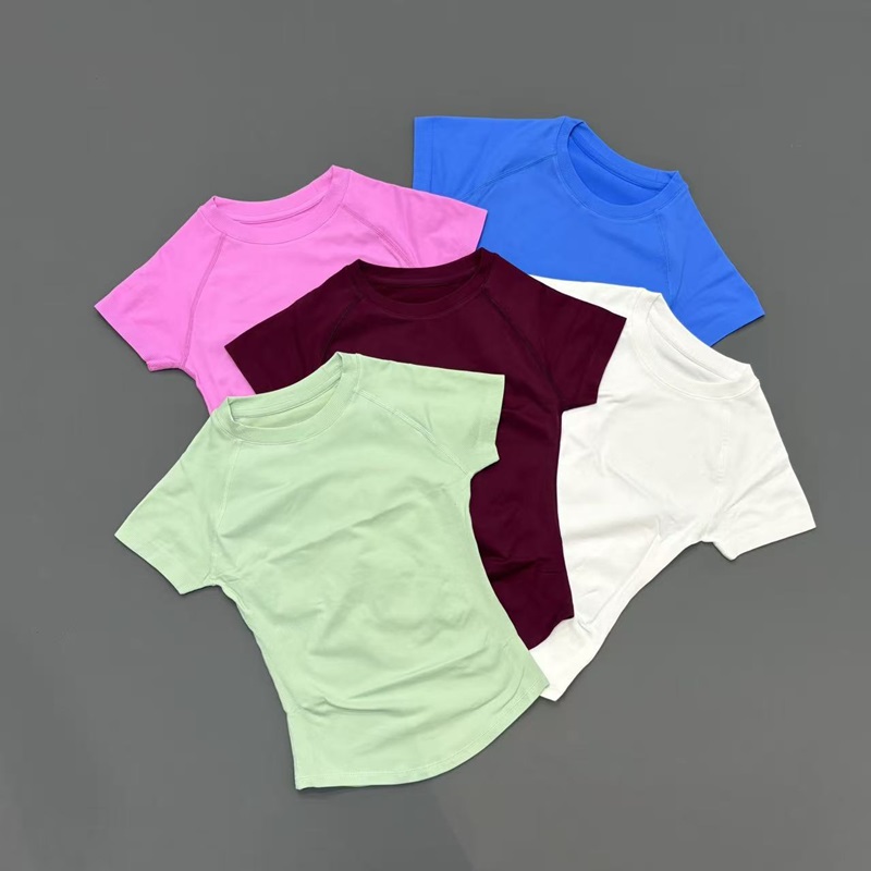 Short Sleeve Seamless Yoga Top - đánh giá và giá Summer Yoga Clothing