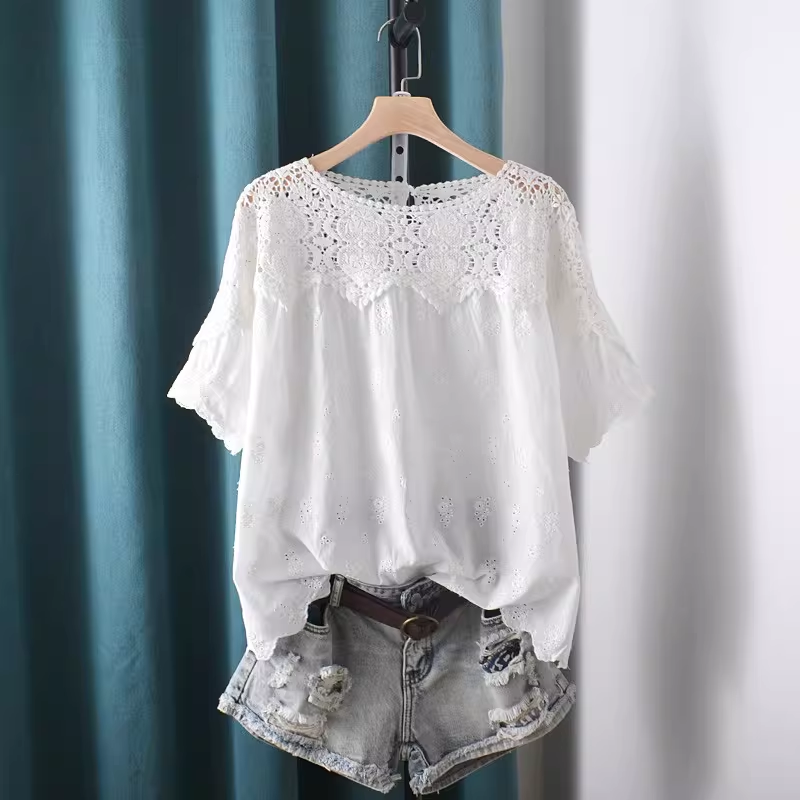 2026 Hollow Out Lace Patchwork - đánh giá và giá Japan Summer Clothing Women