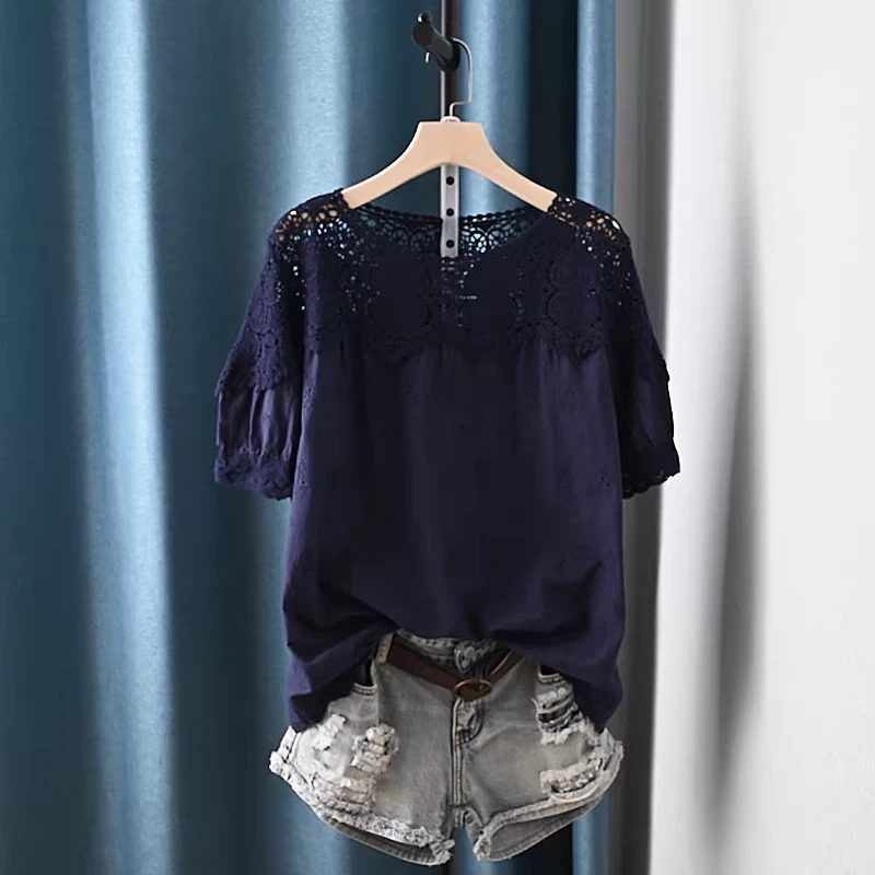 2026 Hollow Out Lace Patchwork - đánh giá và giá Japan Summer Clothing Women
