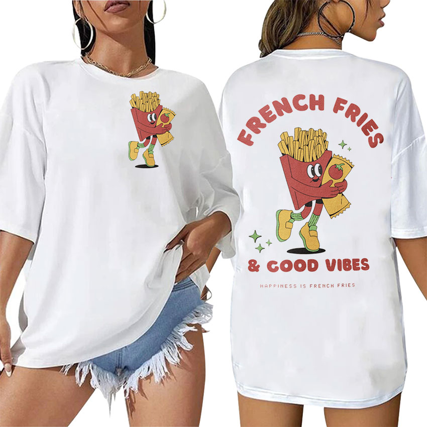 French Fries Good Vibes Retro  - đánh giá và giá Summer Vibes Clothing Men