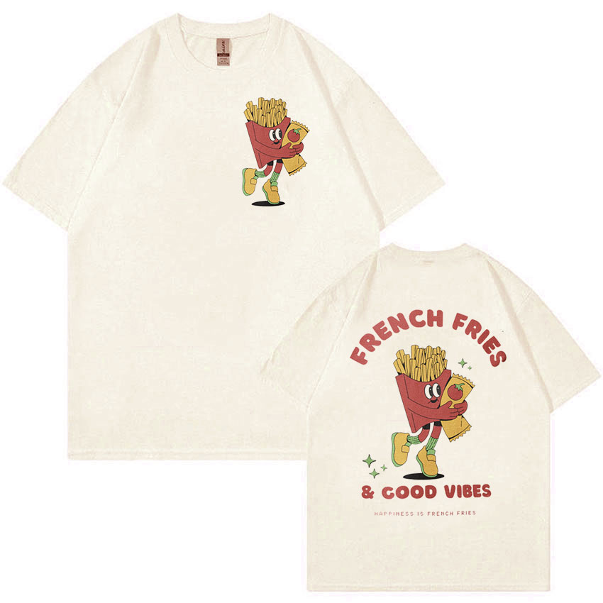 French Fries Good Vibes Retro  - đánh giá và giá Summer Vibes Clothing Men
