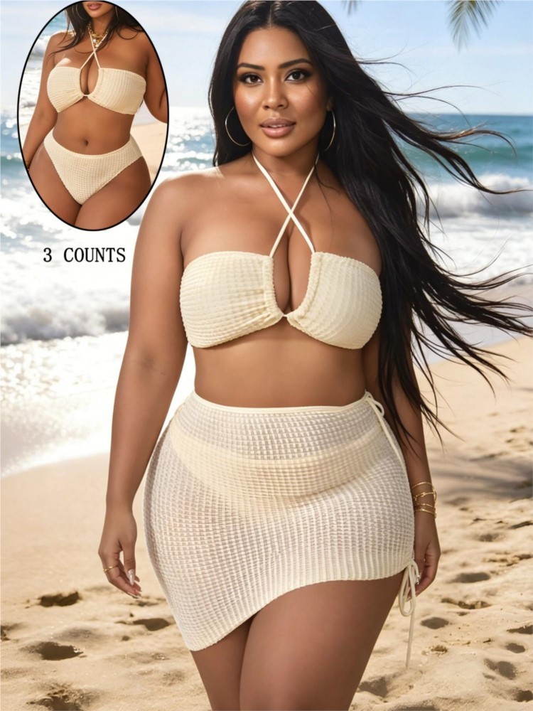 L-4XL Plus Size High Waist Bik - đánh giá và giá Bikini Set Push Up