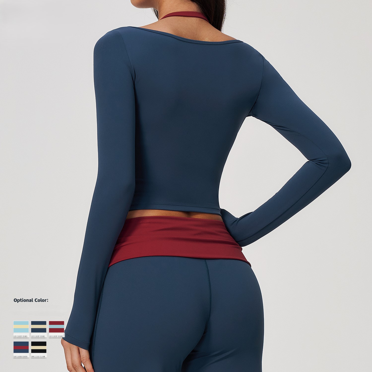 2-in-1 Fake Two Piece Halter Y - đánh giá và giá Summer Yoga Clothing