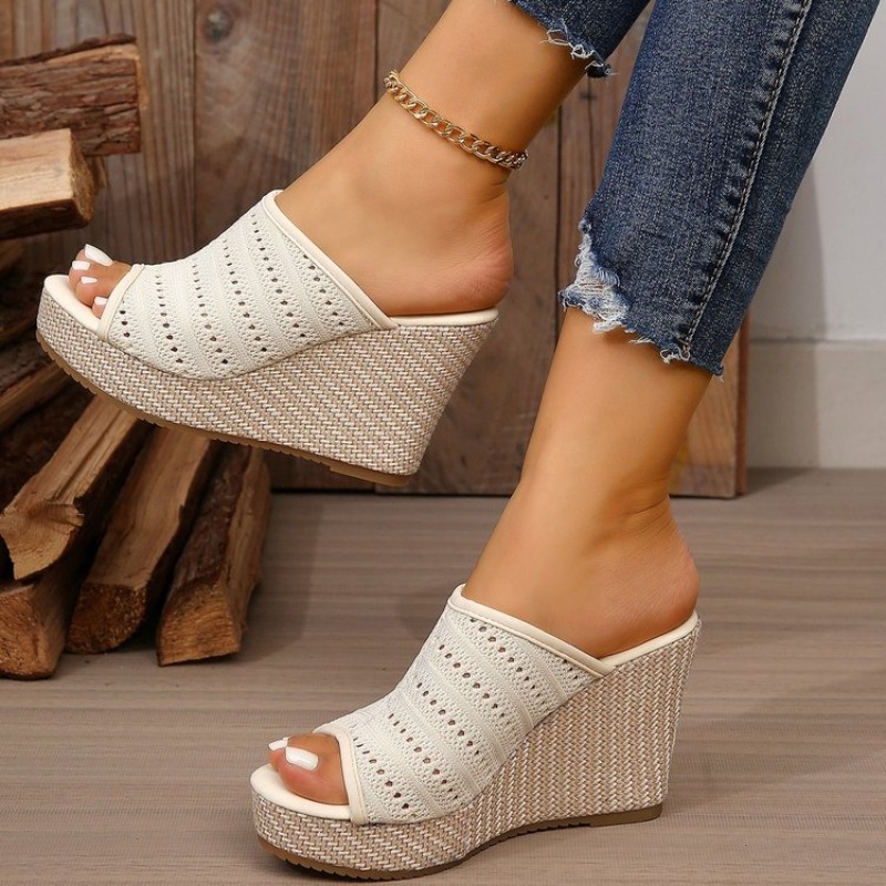 Womens Wedge Sandals Open Toe  - đánh giá và giá Summer Clothing Fabric