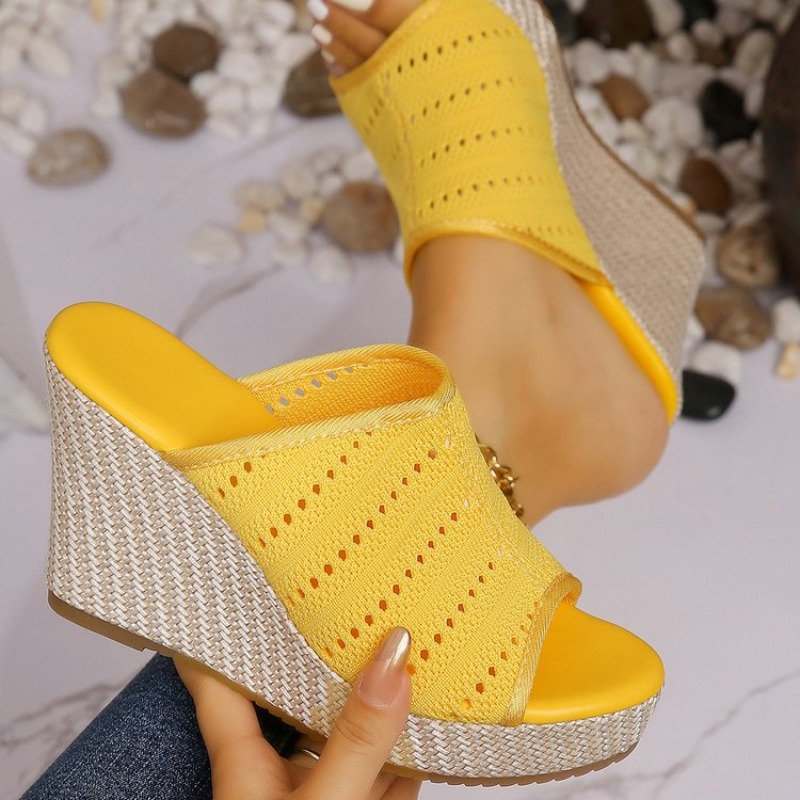 Womens Wedge Sandals Open Toe  - đánh giá và giá Summer Clothing Fabric