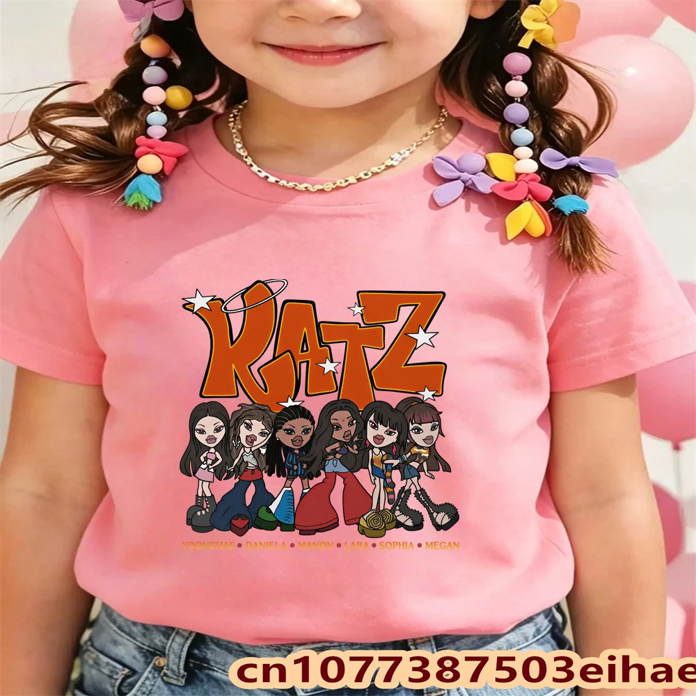KATSEYE T Shirt Fashion Printe - đánh giá và giá Summer Clothing Kids Sale