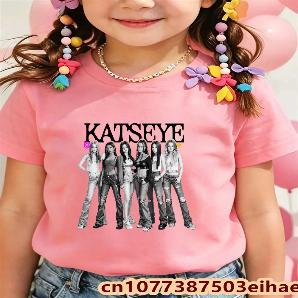 KATSEYE T Shirt Fashion Printe - đánh giá và giá Summer Clothing Kids Sale
