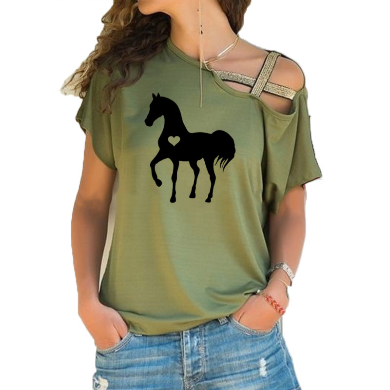 Mùa Hè Mới Tim Ngựa Áo Thun Nữ - đánh giá và giá Summer Equestrian Clothing