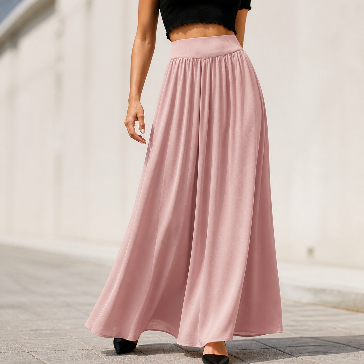 Women's High Waist Long Lightw - đánh giá và giá Summer Clothing Essentials Women
