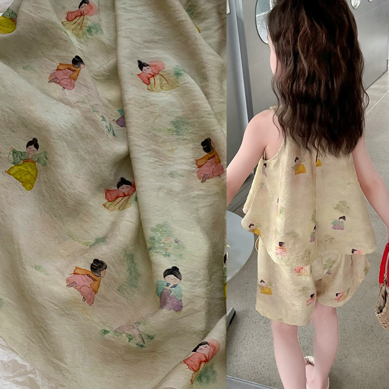 Cute Print Fabric for DIY Summ - đánh giá và giá Summer Clothing Fabric