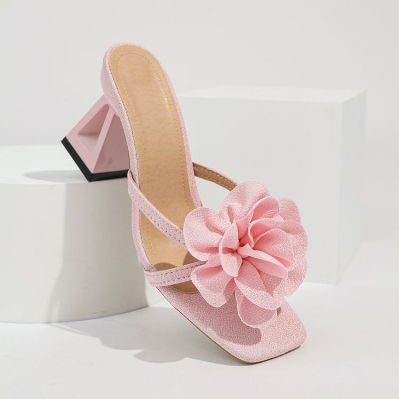 Womens 3D Flower Decor Sandals - đánh giá và giá Summer Clothing Fabric
