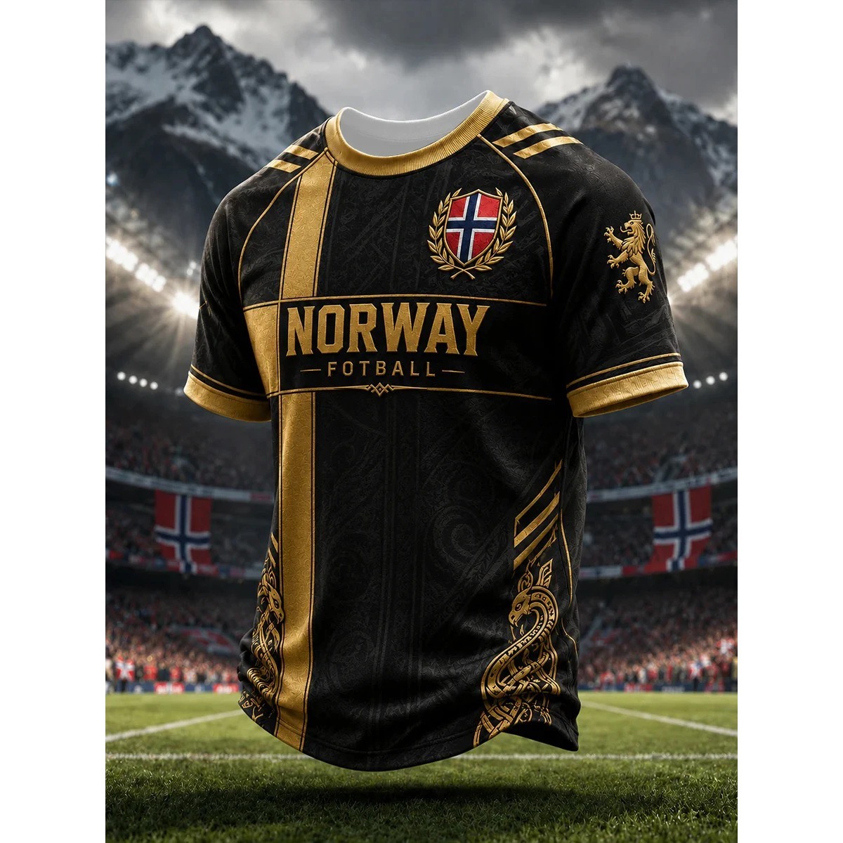 Norway Football T Shirt Men Vi - đánh giá và giá Summer Viking Clothing
