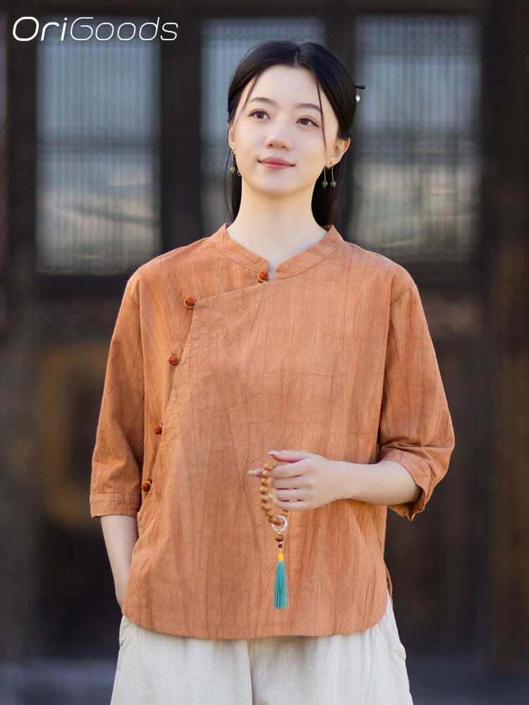 OriGoods Tie Dye Shirt Woman R - đánh giá và giá Japan Summer Clothing Women