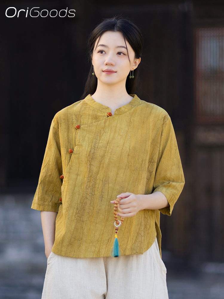 OriGoods Tie Dye Shirt Woman R - đánh giá và giá Japan Summer Clothing Women