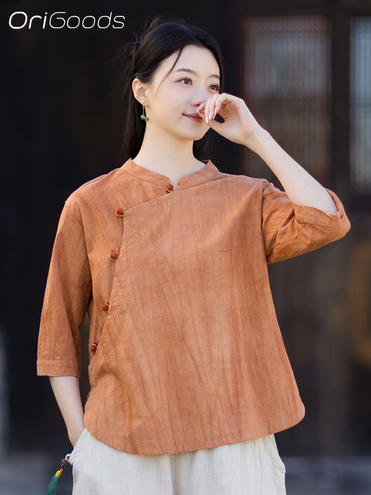 OriGoods Tie Dye Shirt Woman R - đánh giá và giá Japan Summer Clothing Women
